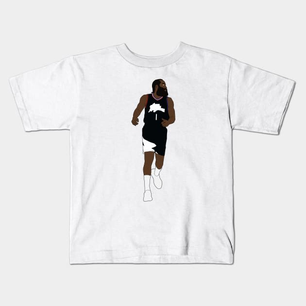 James Harden Clippers Minimal Kids T-Shirt by whelmd